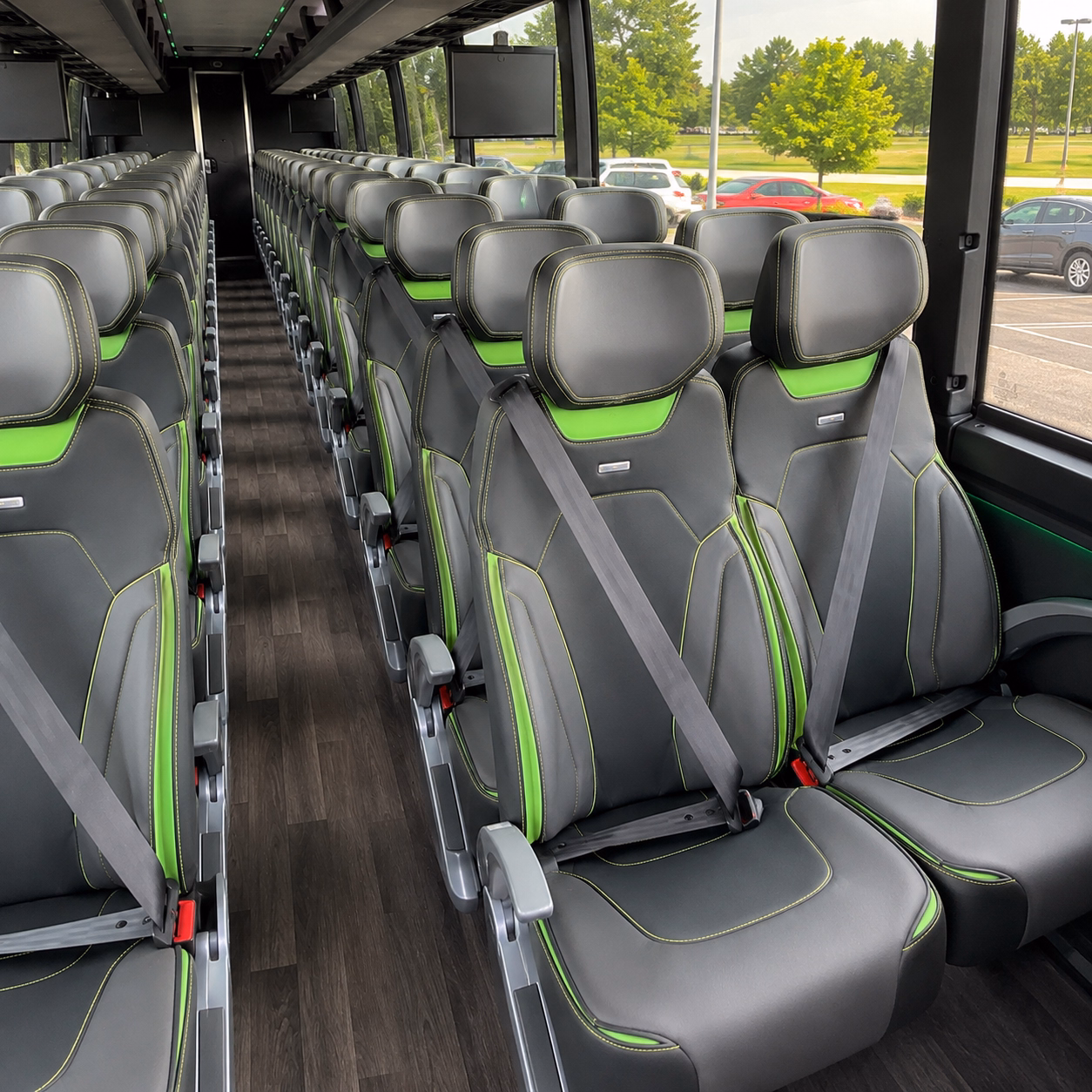 garland charter bus services inside
