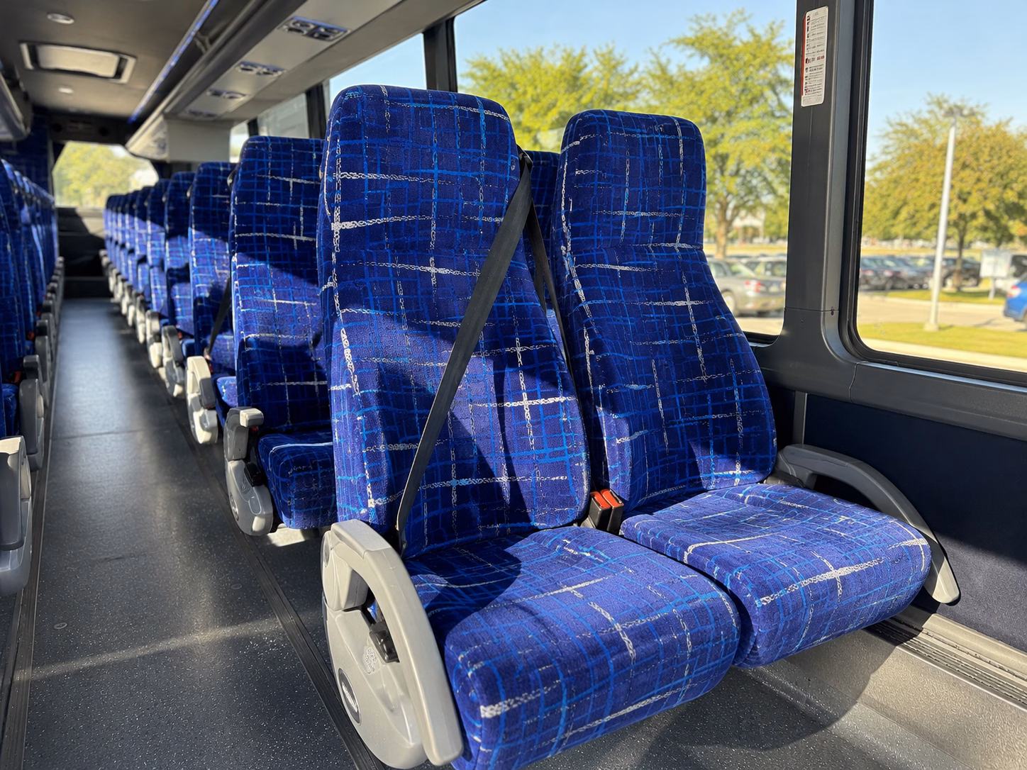 garland charter bus services interior
