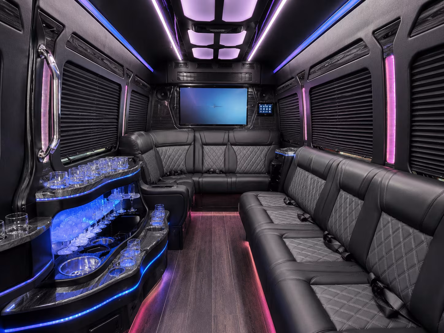 multi stop corporate campus and client tour transportation in garland