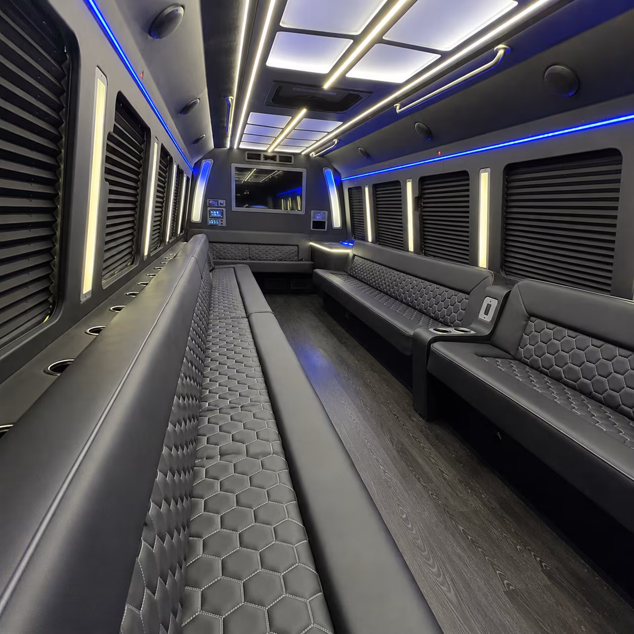 party bus rides to dos equis pavilion from garland
