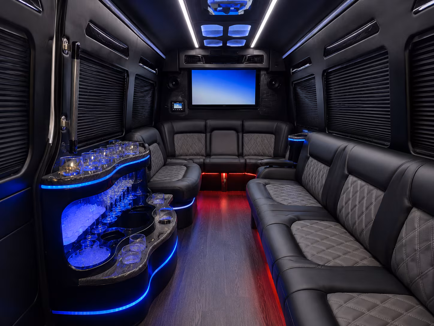 round trip prom bus service back to garland after the night ends